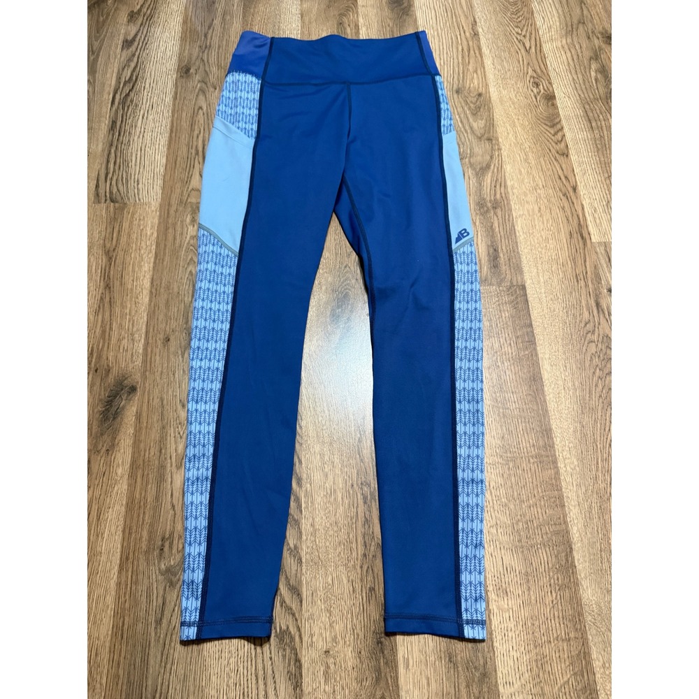 Belong Designs Leggings Womens Size S Blue Leggings Arrow Print Side Pockets